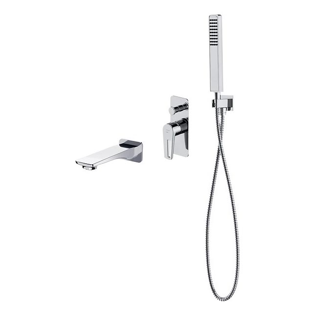 Cersanit S952-037 - Badset met inbouwkraan MILLE glanzend chroom