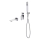 Cersanit S952-037 - Badset met inbouwkraan MILLE glanzend chroom