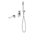 Cersanit S952-037 - Ensemble baignoire avec robinet encastré MILLE chrome brillant