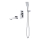 Cersanit S952-039 - Badset met inbouwkraan LARGA glanzend chroom