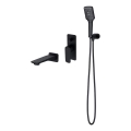 Cersanit S952-044 - Ensemble baignoire avec robinet encastré LARGA noir