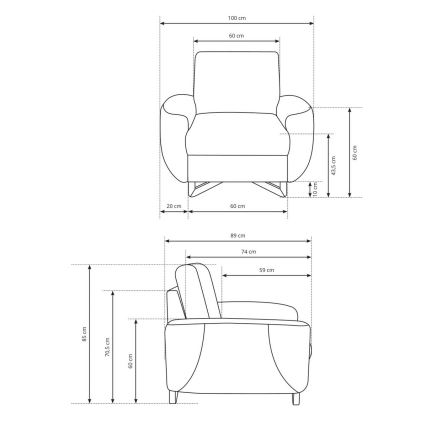 Chaise AVESTA gris