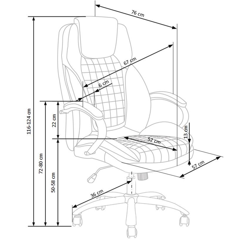 Chaise de bureau CALMARA noire