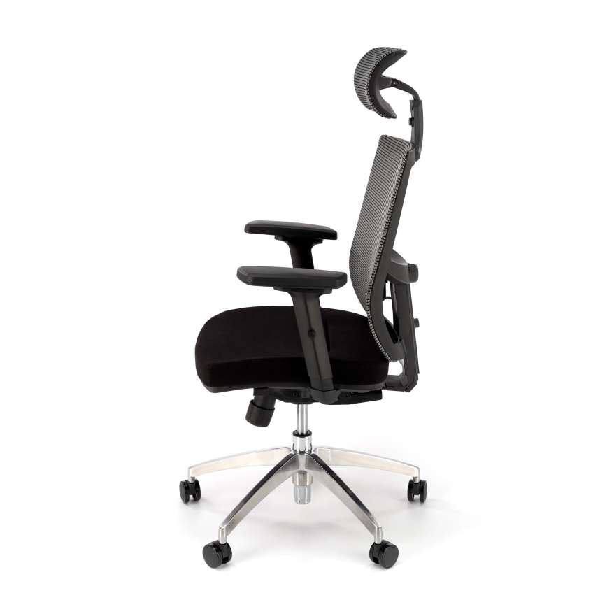 Chaise de bureau ELMIR noire/grise