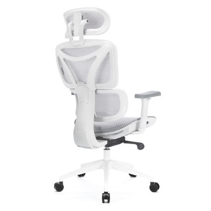Chaise de bureau ergonomique LEVANO gris/blanc/noir