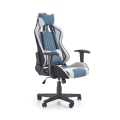 Chaise de bureau KODA — gris clair/bleu