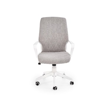 Chaise de bureau LONA blanche/gris clair