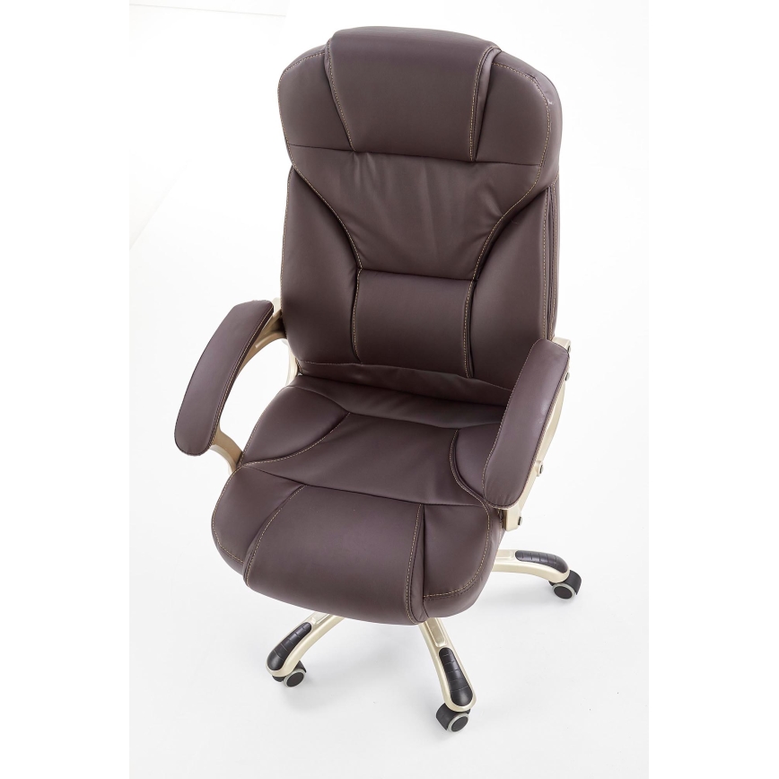 Chaise de bureau PINU brun foncé