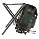 Chaise de camping pliable avec sac à dos camouflage