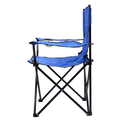 Chaise de camping pliable bleue