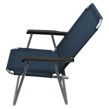 Chaise de camping pliable bleue