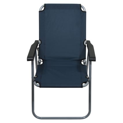 Chaise de camping pliable bleue