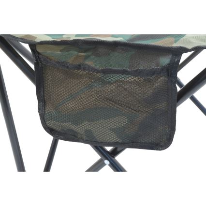 Chaise de camping pliable camouflage