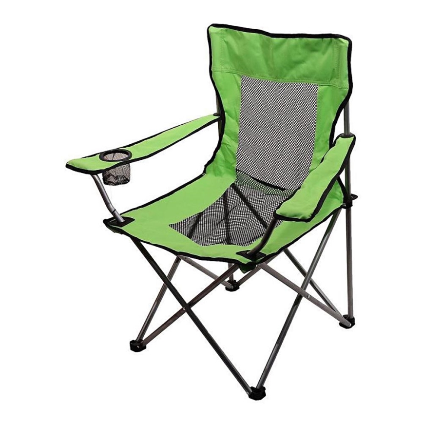 Chaise de camping pliable vert