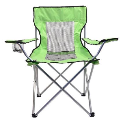 Chaise de camping pliable vert