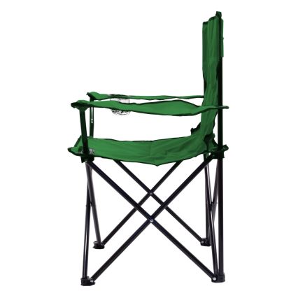 Chaise de camping pliable verte