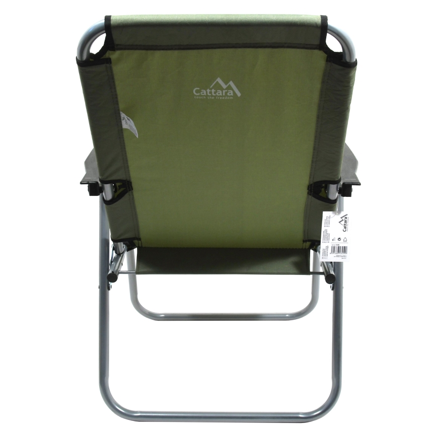 Chaise de camping pliable verte