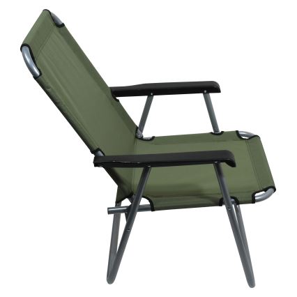 Chaise de camping pliable verte