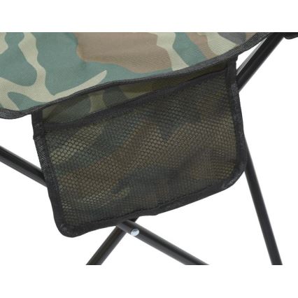 Chaise de camping pliante camouflage