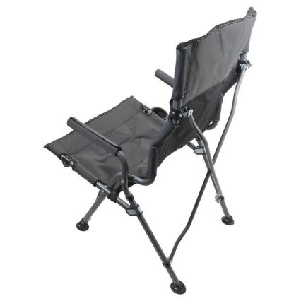 Chaise de camping pliante grise