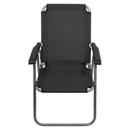 Chaise de camping pliante grise