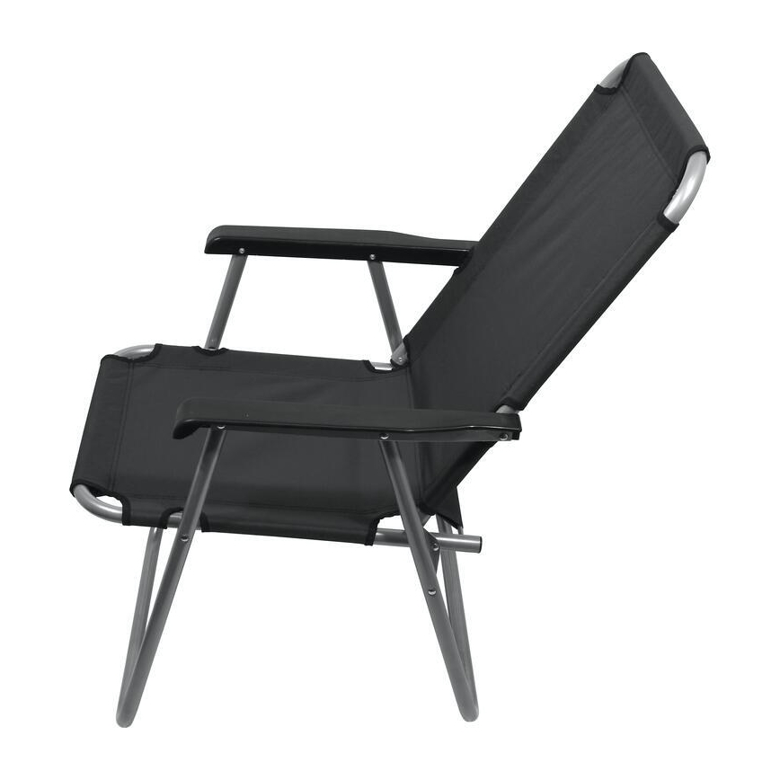 Chaise de camping pliante grise