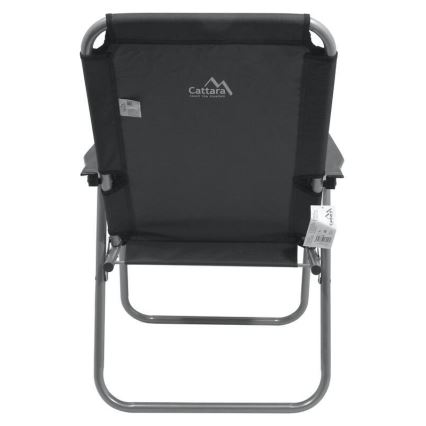 Chaise de camping pliante grise