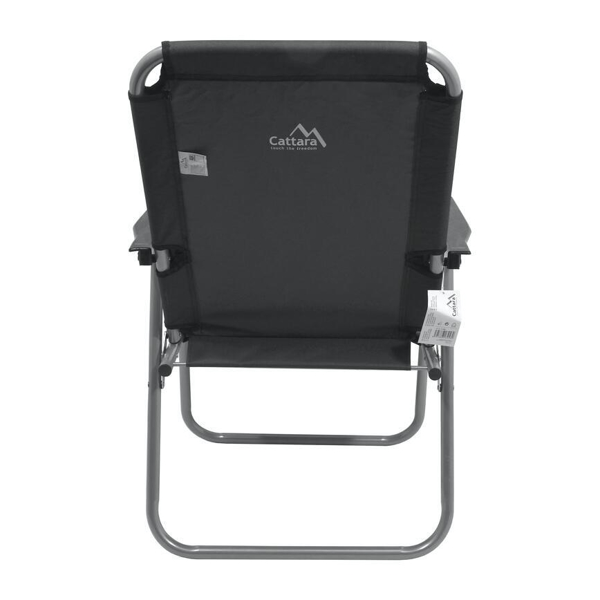 Chaise de camping pliante grise