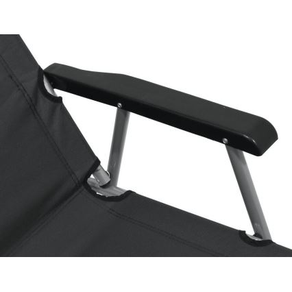 Chaise de camping pliante grise