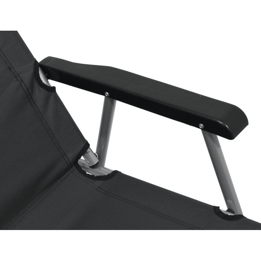 Chaise de camping pliante grise