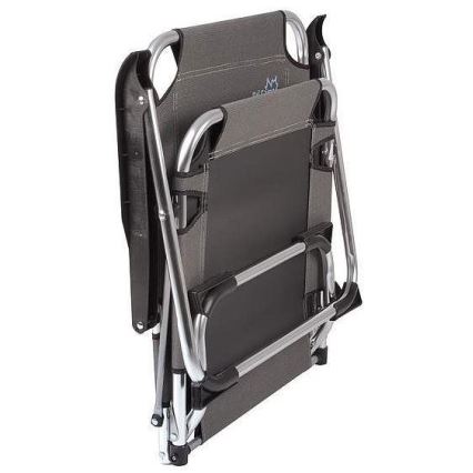 Chaise de camping pliante grise
