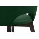 Chaise de repas BOVIO 86x48 cm vert foncé/hêtre
