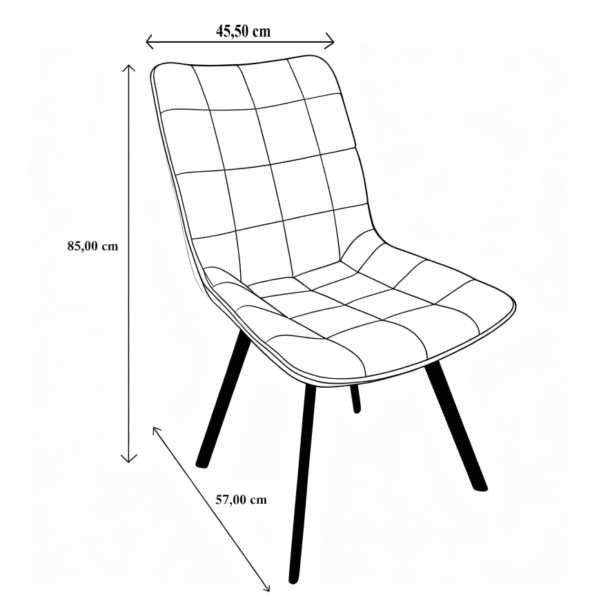 Chaise de salle à manger ADINA vert