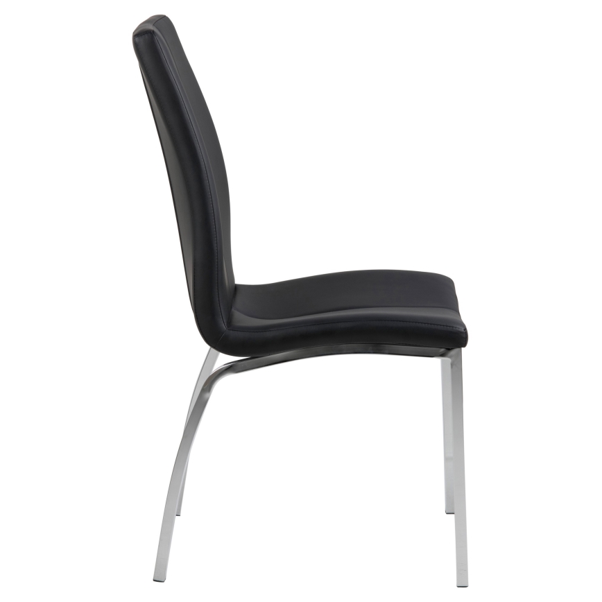 Chaise de salle à manger AMAL 1 pcs noir/chrome mat