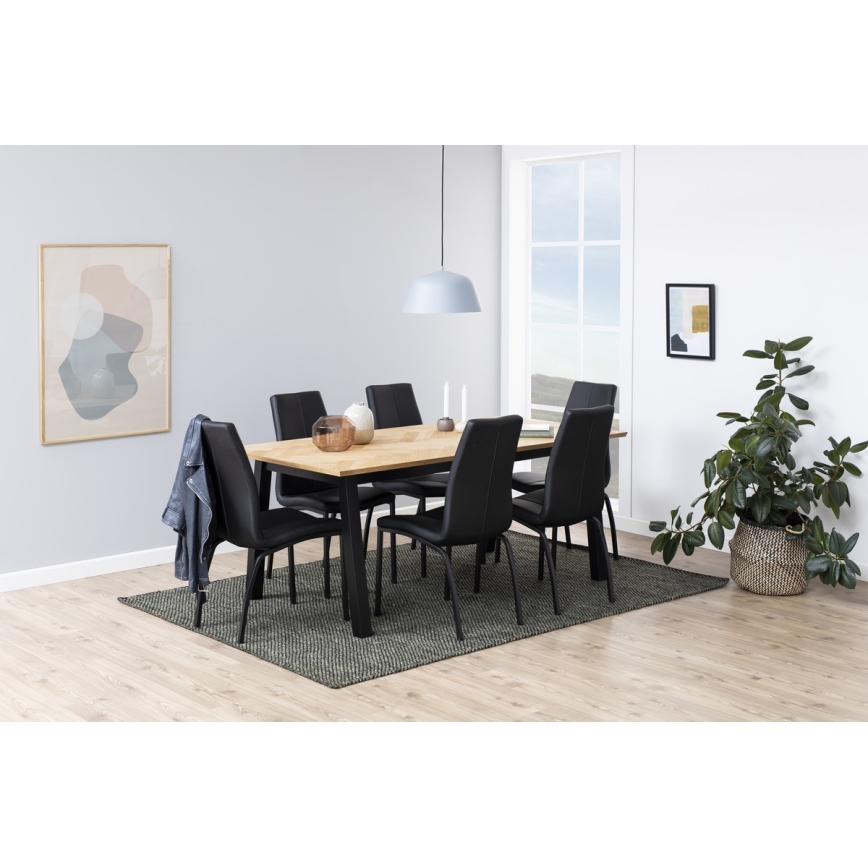 Chaise de salle à manger AMAL 1 pcs noir