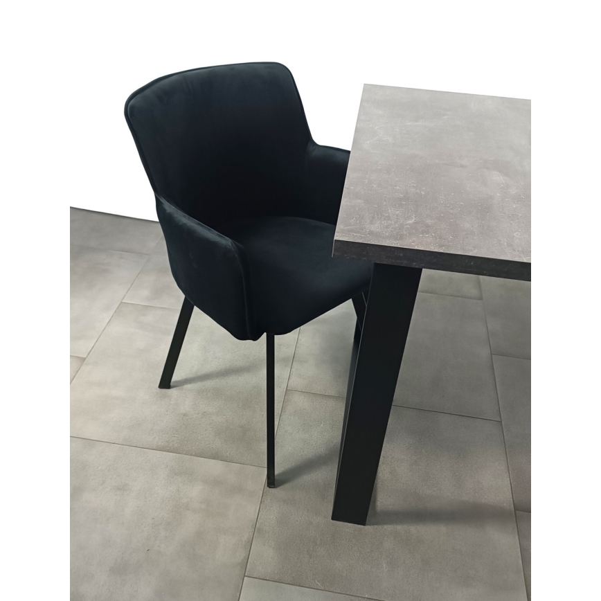 Chaise de salle à manger AMELIA noir