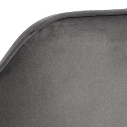 Chaise de salle à manger avec accoudoirs AYLIN 1 pcs gris foncé