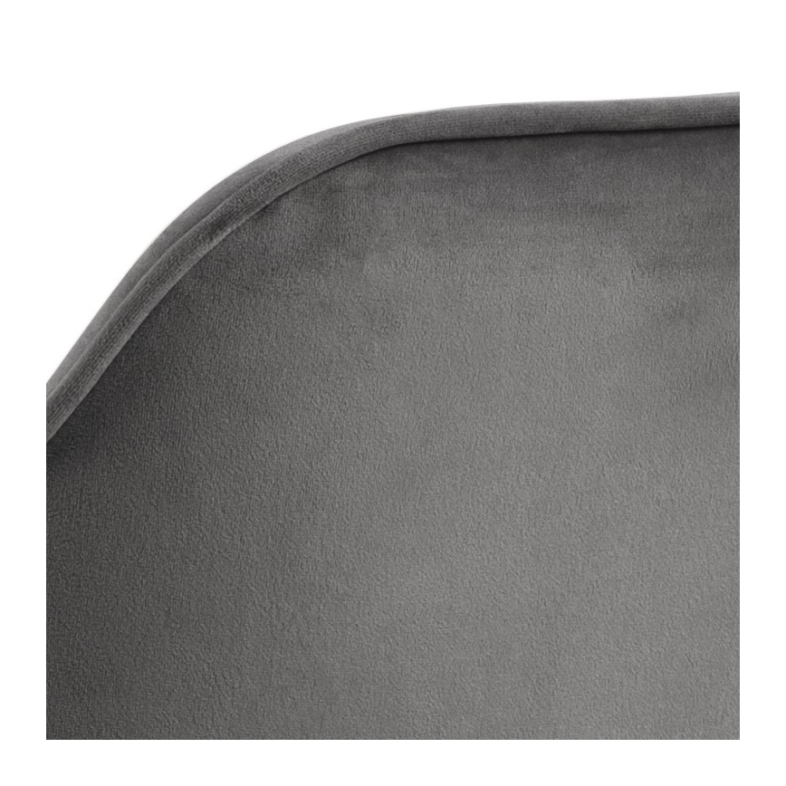 Chaise de salle à manger avec accoudoirs AYLIN 1 pcs gris foncé