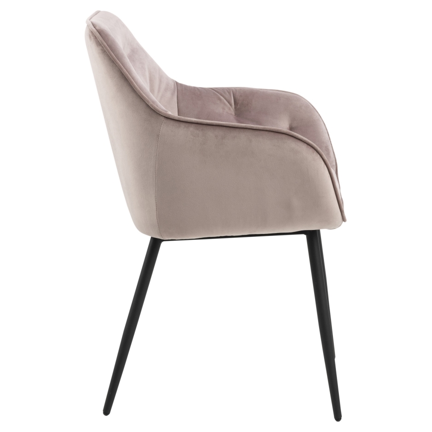 Chaise de salle à manger avec accoudoirs AYLIN 1 pcs rose