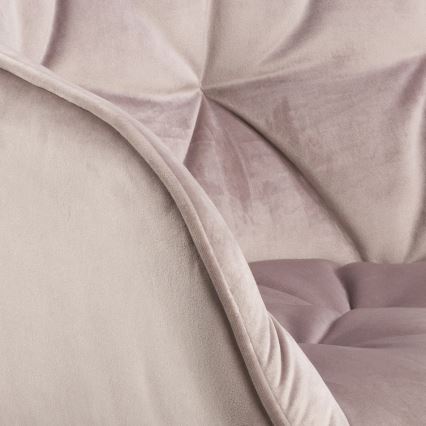 Chaise de salle à manger avec accoudoirs AYLIN 1 pcs rose