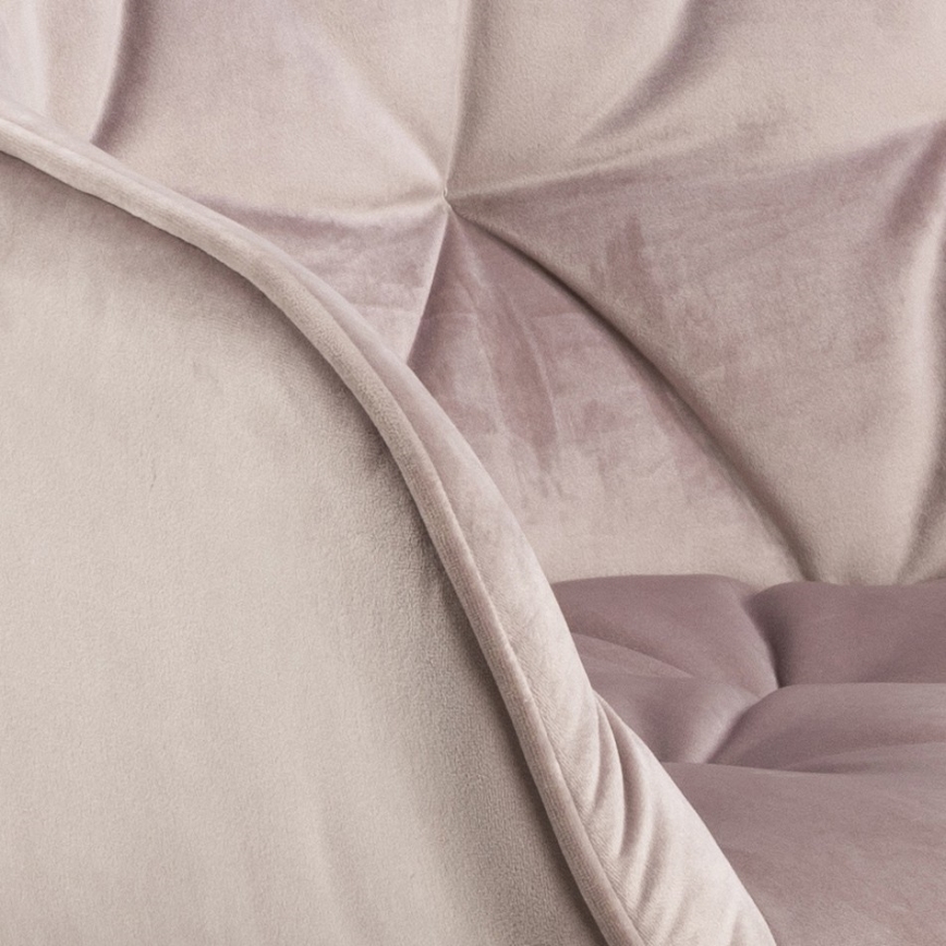 Chaise de salle à manger avec accoudoirs AYLIN 1 pcs rose