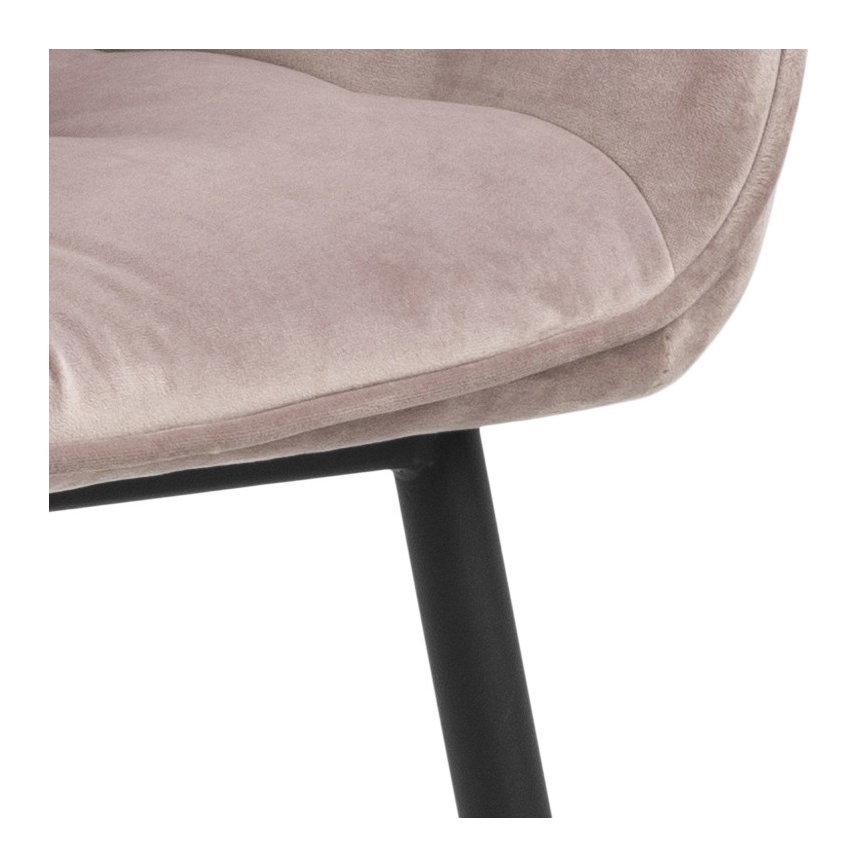 Chaise de salle à manger avec accoudoirs AYLIN 1 pcs rose