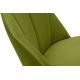 Chaise de salle à manger BAKERI 86x48 cm vert clair/chêne clair