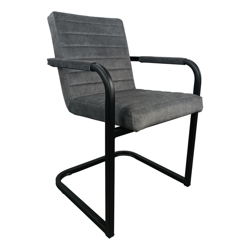 Chaise de salle à manger BART gris