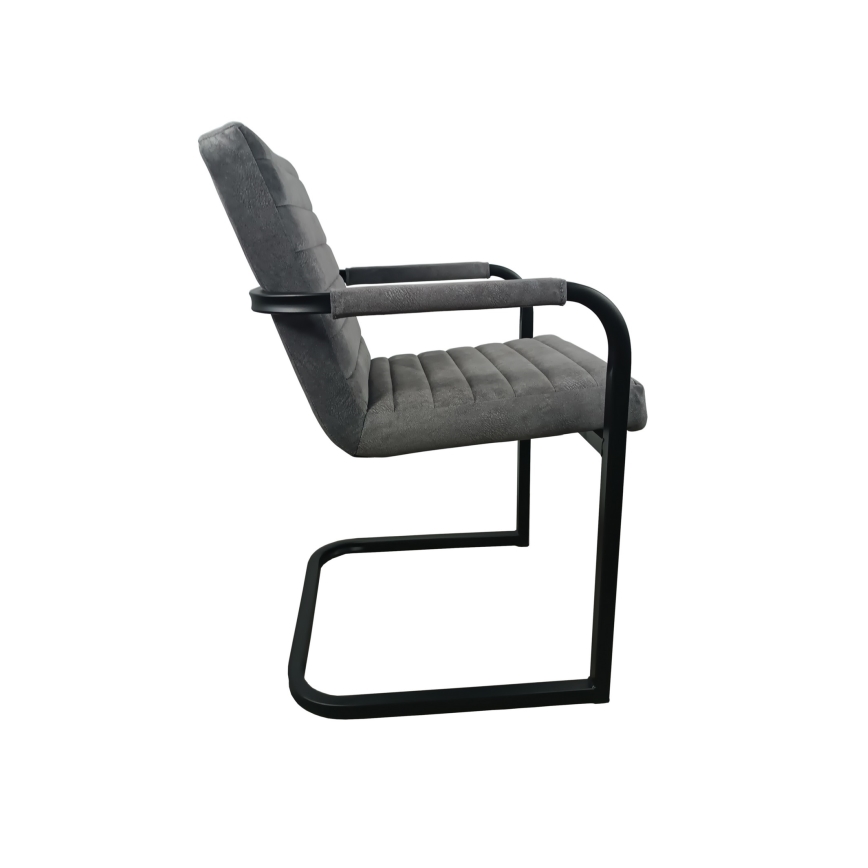 Chaise de salle à manger BART gris