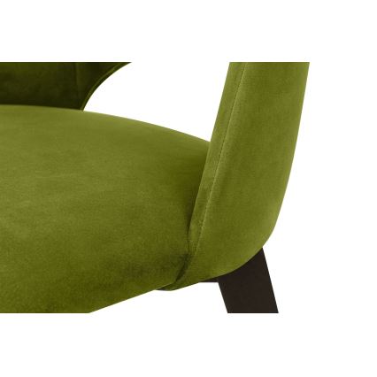 Chaise de salle à manger BOVIO 86x48 cm vert clair/hêtre