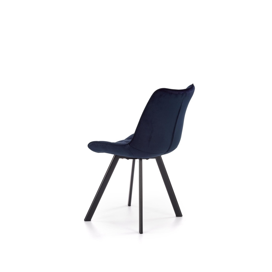 Chaise de salle à manger COMORO, 1 pièce, bleu foncé
