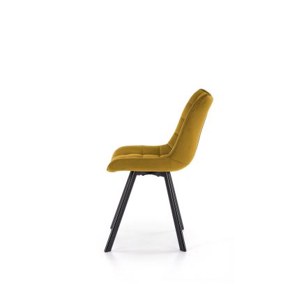 Chaise de salle à manger COMORO, 1 pièce, jaune