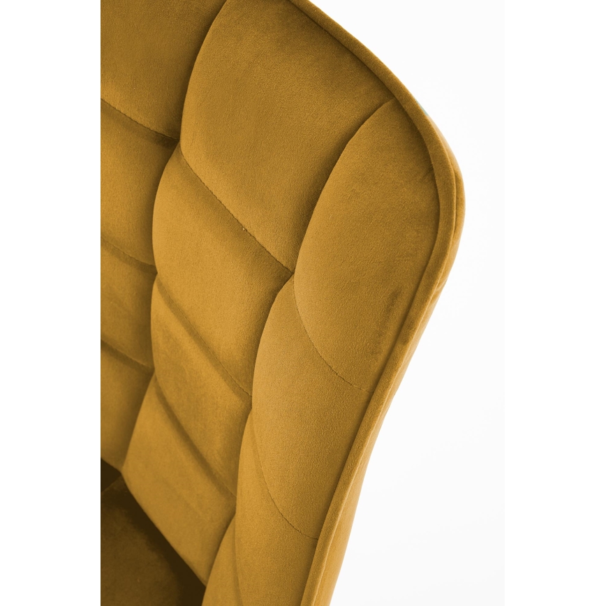 Chaise de salle à manger COMORO, 1 pièce, jaune