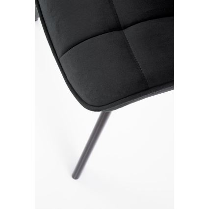 Chaise de salle à manger COMORO, 1 pièce, noire